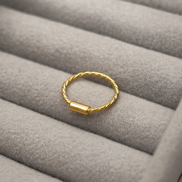 18K Twisted Nose Ring