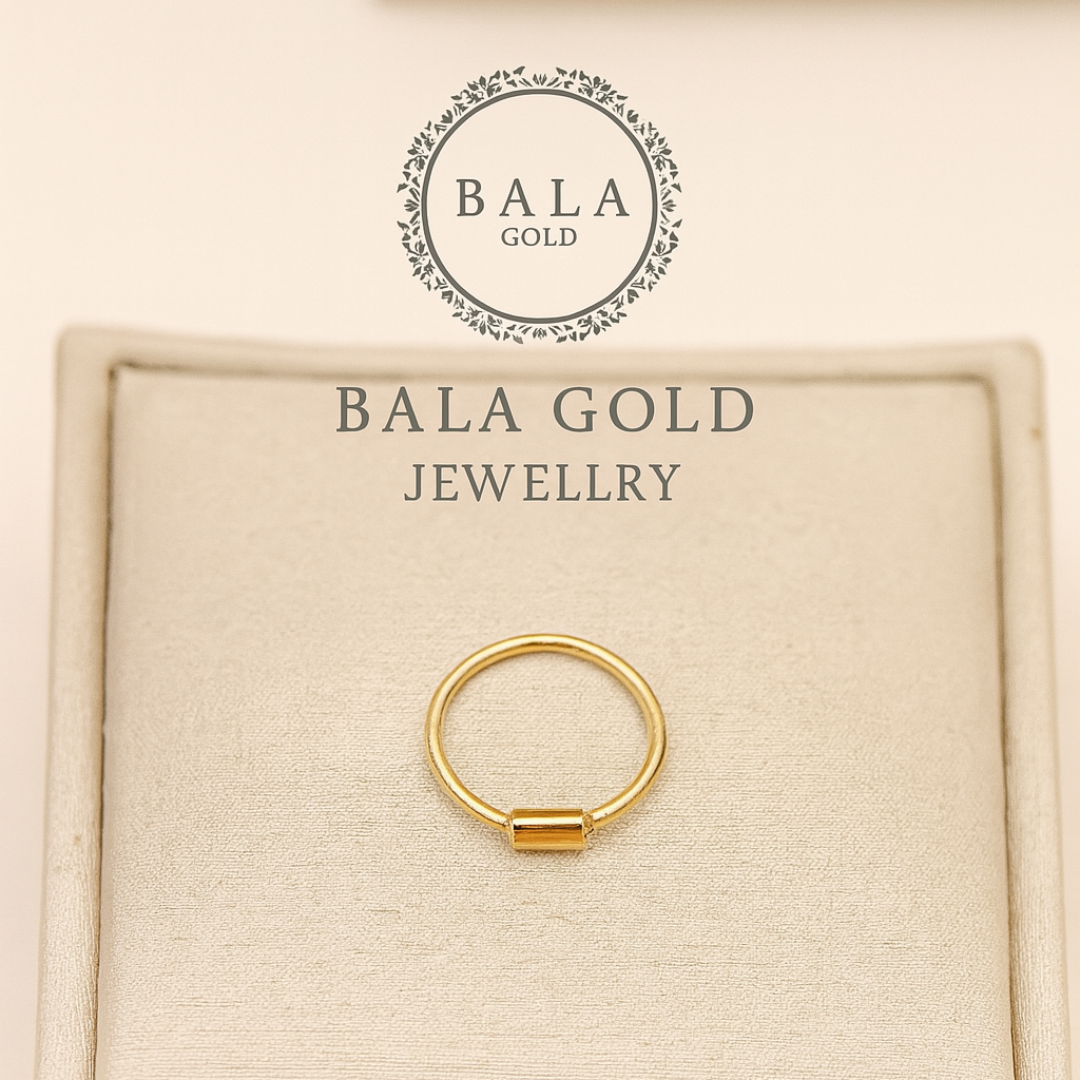 18K Simple Nose Ring